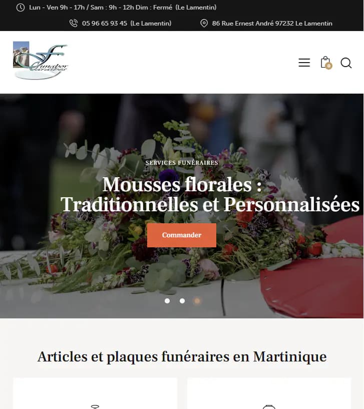 page d'accueil funabor mobile