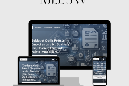 Visuel du site internet www.mlesw.fr sur 3 appareils connectés (ordinateur, pc portable et téléphone)